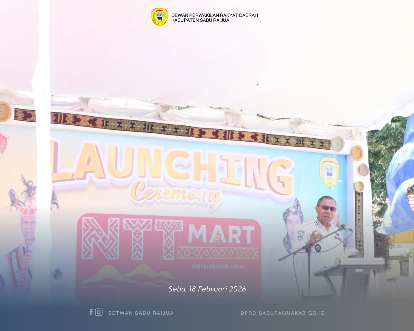 Kegiatan Launching NTT Mart di Pasar Nataga Kabupaten Sabu Raijua tanggal 18 Februari 2026