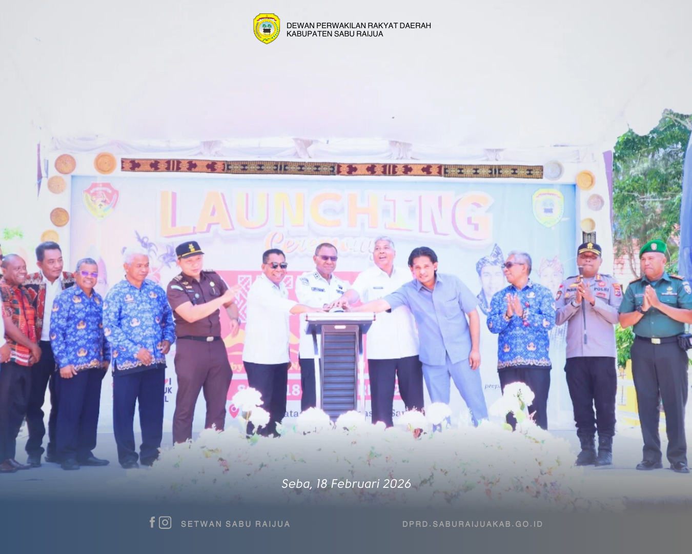 Kegiatan Launching NTT Mart di Pasar Nataga Kabupaten Sabu Raijua tanggal 18 Februari 2026